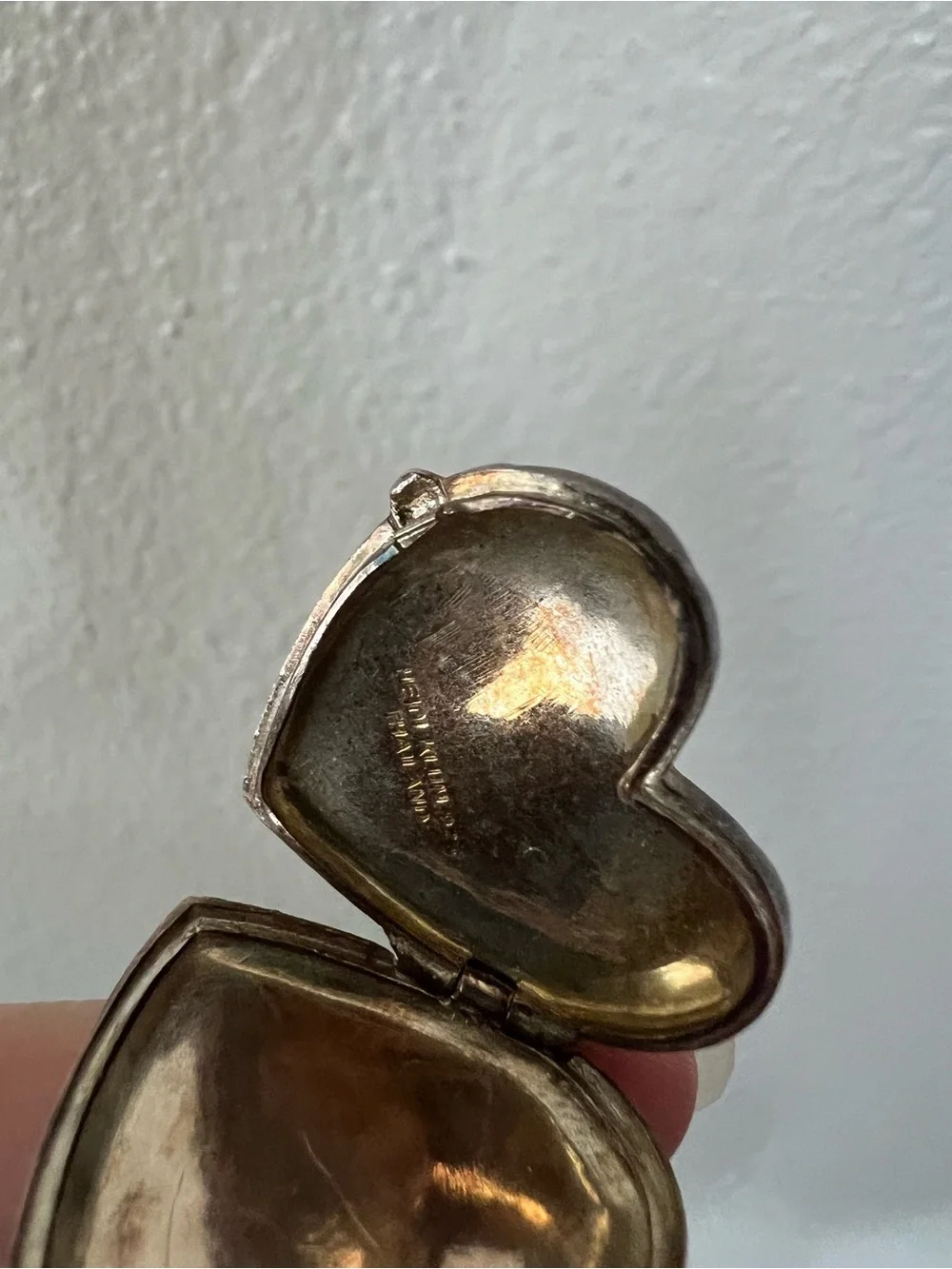 925 Sterling Silver Quilted Heart Locket Pendant